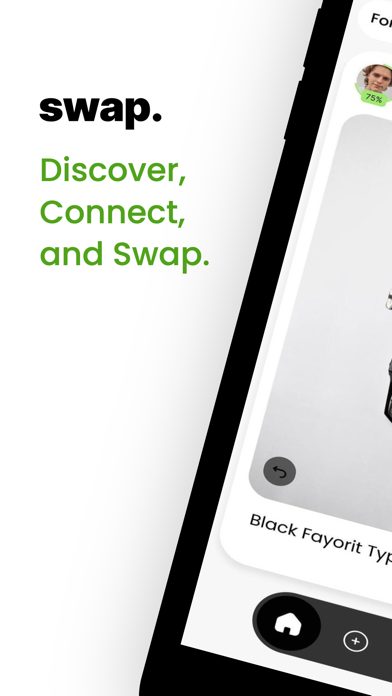 Swap app, browse screen
